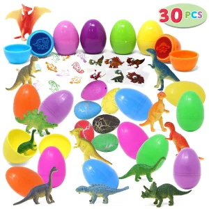 30Pcs Dinosaur Toys Prefilled Easter Eggs