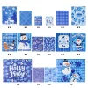 32pcs Blue Themed Assorted christmas gift Bags