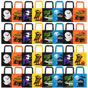 32pcs Kids Non-Woven Halloween Tote Gift Bags
