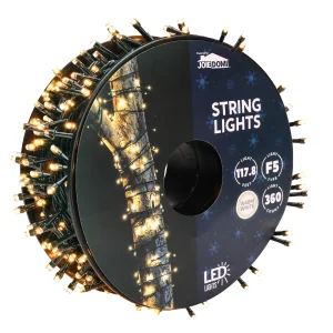 360 LED Warm White Christmas String Lights 117.8ft