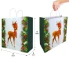 24pcs Christmas Kraft Paper Gift Bags w/ Twine Handles