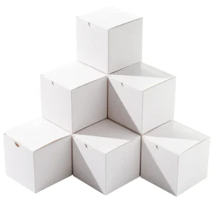 36pcs Christmas Four-sided White Gift Boxes