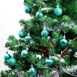 36pcs Teal Christmas Ball Ornament Sets
