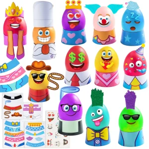 3D Emoji Stickers Series Easter DIY Egg Dye Decorating Kit