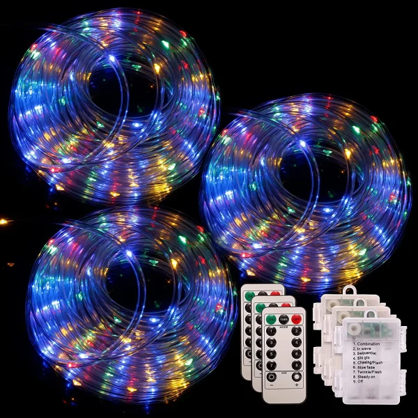 3x120 LED Multicolor Rope Light 46ft