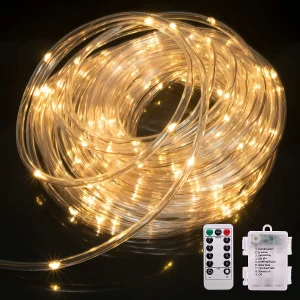 120 LED Rope Light with Remote Control 46ft
