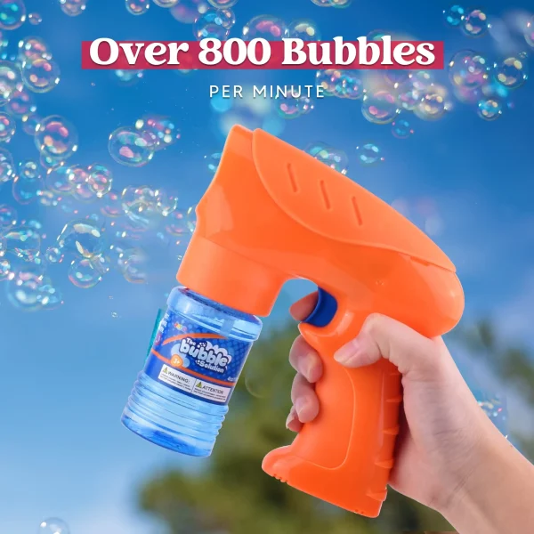 3pcs Bubble Guns Kit with 6 Bubble Solutions