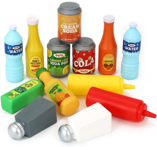 45pcs Grocery Store Play Food Sets