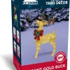 3ft 60 LED Light Up Yard Reindeer Buck Gold