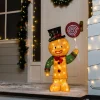 50-Count LED Warm White Tinsel Christmas Gingerbread Man