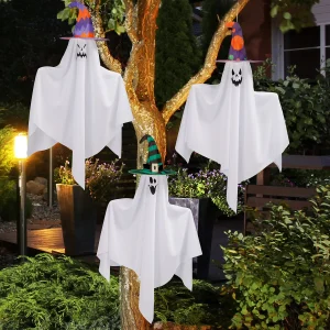 3pcs Halloween Hanging Ghost Decoration 27.5in