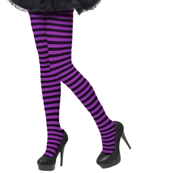 3pcs Halloween Womens Striped Leggings
