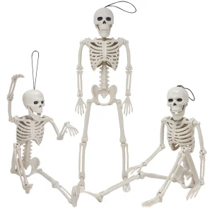 3pcs Hanging Full Body Skeletons Decoration 16in