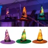 3pcs LED Hanging Witch Hats with Lights