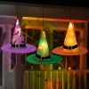 3pcs LED Hanging Witch Hats with Lights