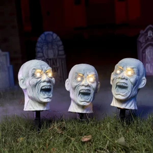 3pcs LED Zombie Halloween Yard Decorations