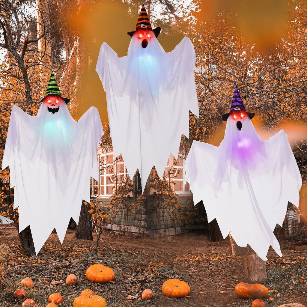 Amazon.com: Halloween Tree Wrap Ghost Decoration, 2 Pack 50