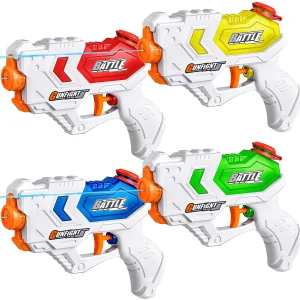 4 Pack Water Pistol Squirt Guns