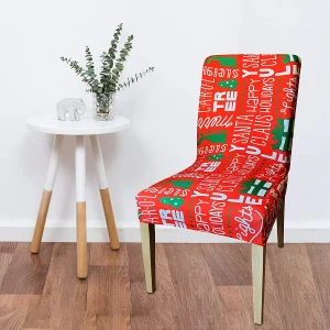 4Pcs Christmas Stretch Chair Covers