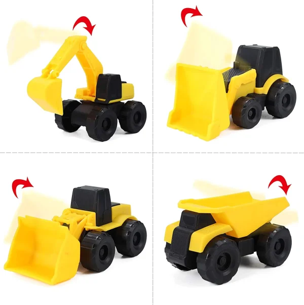 4Pcs Construction Car Toys