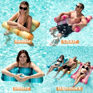 4-in-1 Hammock Inflatable Pool Float, 3 Pack – SLOOSH