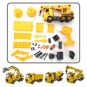4Pcs Remote Control Construction Truck Super Value Pack