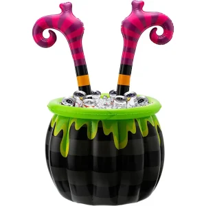 40in Halloween Inflatable Witch Legs Cooler