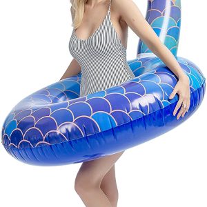 39″ Inflatable Mermaid Tail Pool Float – SLOOSH
