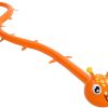 Orange Caterpillar Wiggling Sprinkler - SLOOSH
