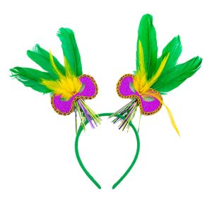 Mardi Gras Feathers Headbands