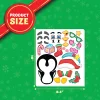 40pcs Christmas Make A Face Sheet Stickers