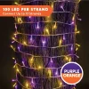 100-Count Orange and purple LED String Lights 32.4ft