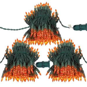 450 Incandescent Orange Halloween String Lights 111ft