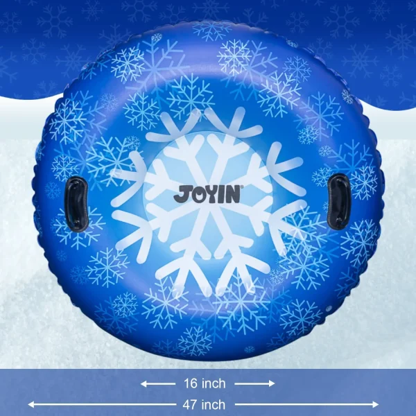 47in Snow Flakes Inflatable Snow Sled Tube