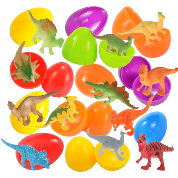 48Pcs Animal Figures Prefilled Easter Eggs