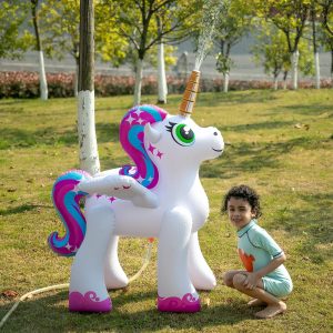 48in Inflatable Unicorn Yard Water Sprinkler