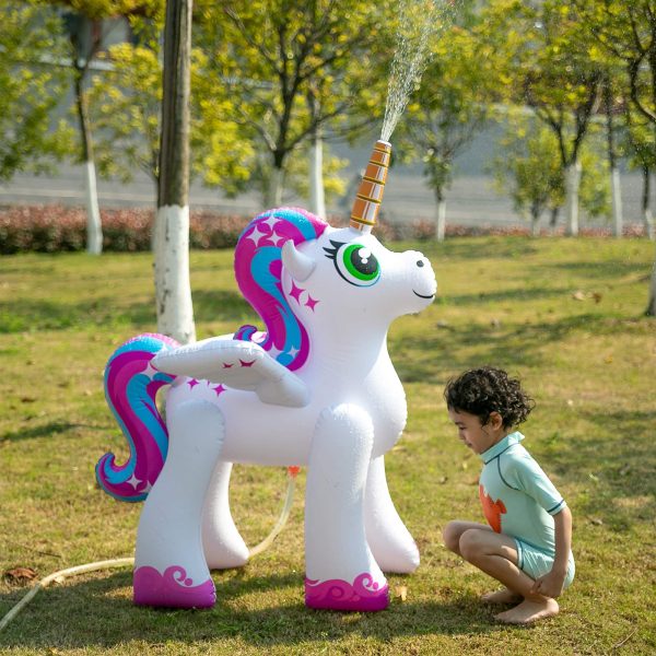 48in inflatable ride a unicorn costume Yard Water Sprinkler
