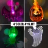 4Pcs 15ft LED Halloween Fairy Lights with 8 Lighting Modes