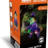 4ft Inflatable LED Hanging Flying Witch Decoration