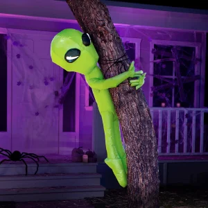 4ft Inflatable Alien Tree Hugger Halloween Decoration