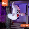 4ft LED Inflatable Ghost Coming out from Tree