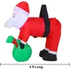 4ft Long LED Inflatable Santa Hung on a Tree