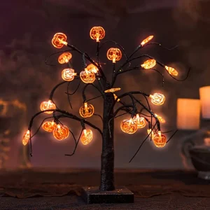 4ft LED Spooky Tree (Orange Pumpkin)