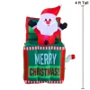 4ft Animated Inflatable LED Santa in the Box