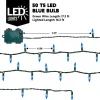 50-Count Blue LED String Lights 17.3ft