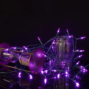 50-Count Purple LED String Lights  17.3ft