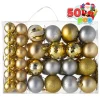 50 Pcs Christmas Ornaments,Gold and Sliver Christmas Ornaments