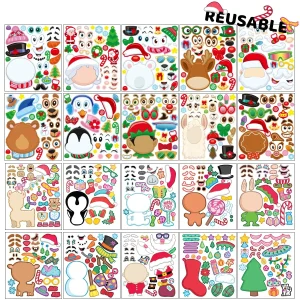 50pcs Sheets Notebook Christmas Craft Kits