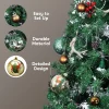 56pcs Green and Gold Assorted Christmas Ornament Sets