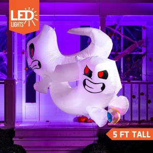 5ft 2pcs Inflatable Halloween Fighting Ghosts Decoration